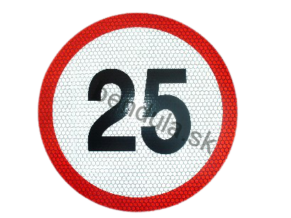nálepka rýchlosť 25km