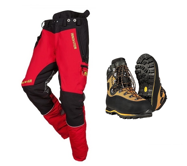nohavice W-air červ. +  SIP Protection Grizzly 2