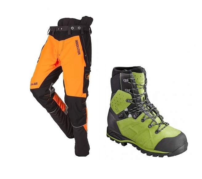 nohavice W-air oranž. +  Haix Protector