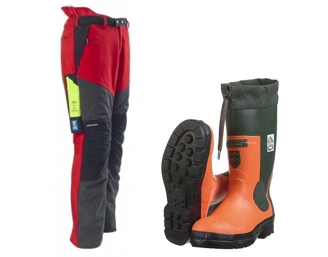 nohavice Profiforest Kevlar + čižmy Prof. letné
