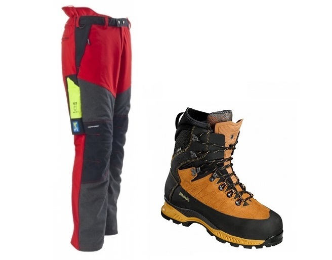 nohavice Profiforest Kevlar +  Meindl Air Stream Rock