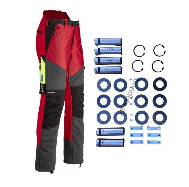 nohavice Kevlar + sada čapov radlice