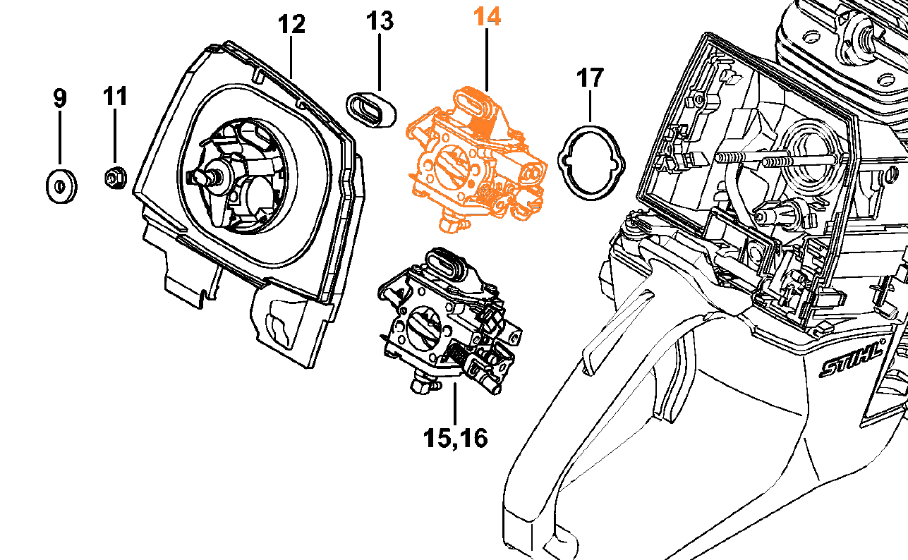 karburátor MS 661