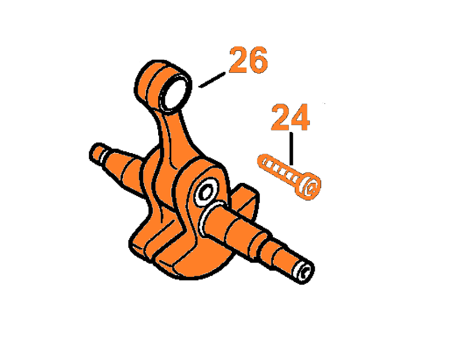 kľukový hriadeľ MS 462
