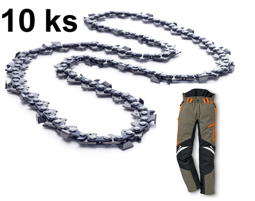 reťaz Oregon 68čl. 3/8 1.5 oblá (10 ks) + nohavice Stihl Ergo